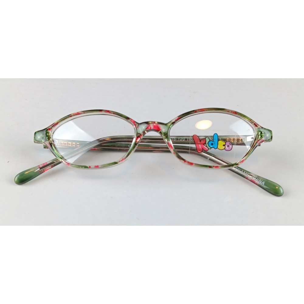Kidco Holiday Floral Green‎ Frame Eyeglasses Kids Childrens Eyewear